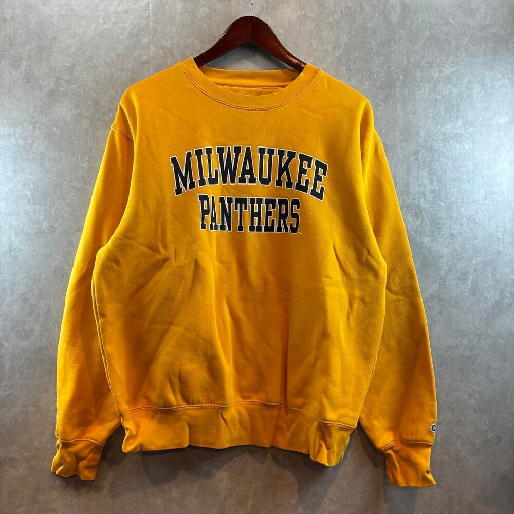 Blue-84 Men's Yellow and Orange Sweatshirt